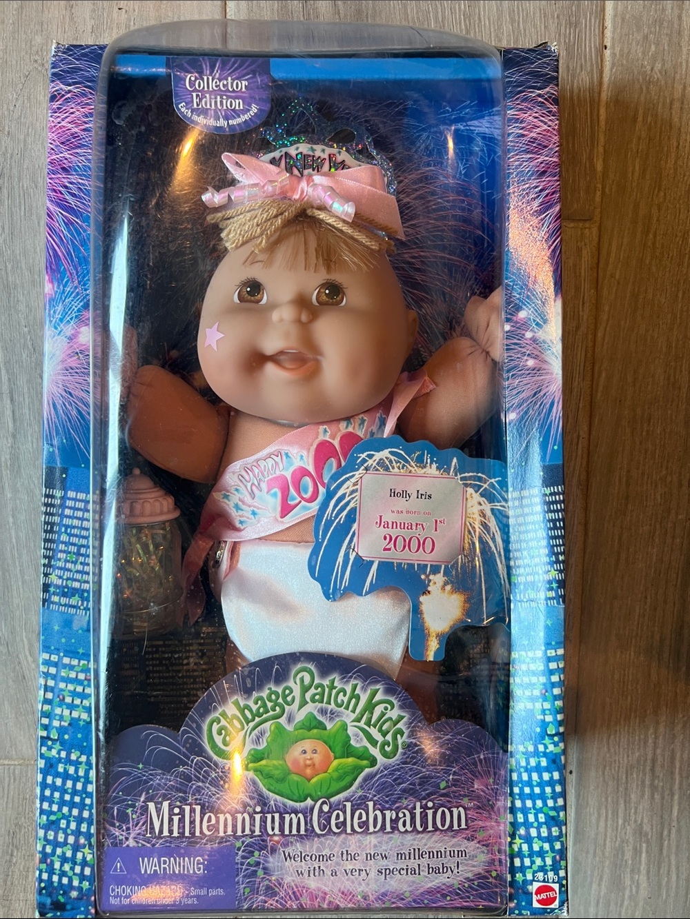 Cabbage Patch Kids Millennium Celebration Holly Iris Doll - Pink
